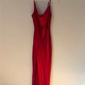 NOT FOR SALE DO NOT BUY Chic Pink More to Come Maxi Dress with Button Detail